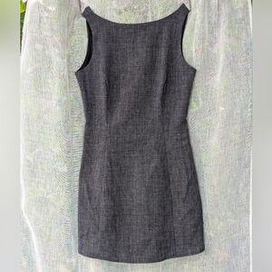 Rihoas/ New w. tags / MEDIUM & XS / Grey Boat Neck Sleeveless Mini Dress
